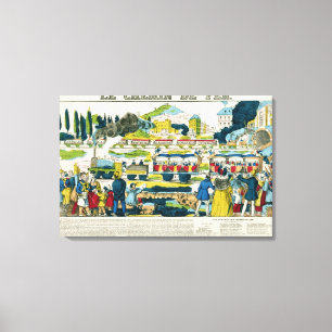 Impressão Em Tela A estrada de ferro