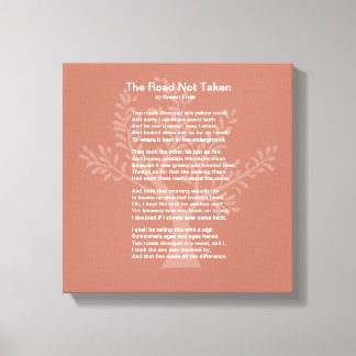 Impressão Em Tela A Estrada Não Levada,