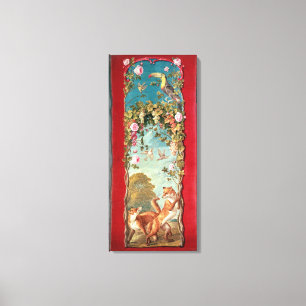 Impressão Em Tela A fábula de Esopo o Fox e as uvas