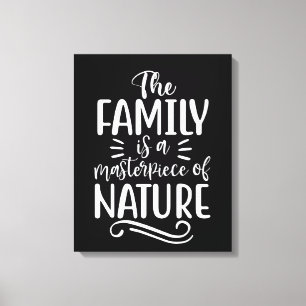 Impressão Em Tela A família é uma obra prima da natureza