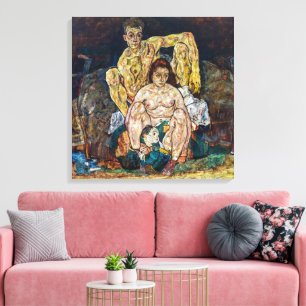 Impressão Em Tela A Família Egon Schiele