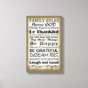 Impressão Em Tela A família ordena o deus