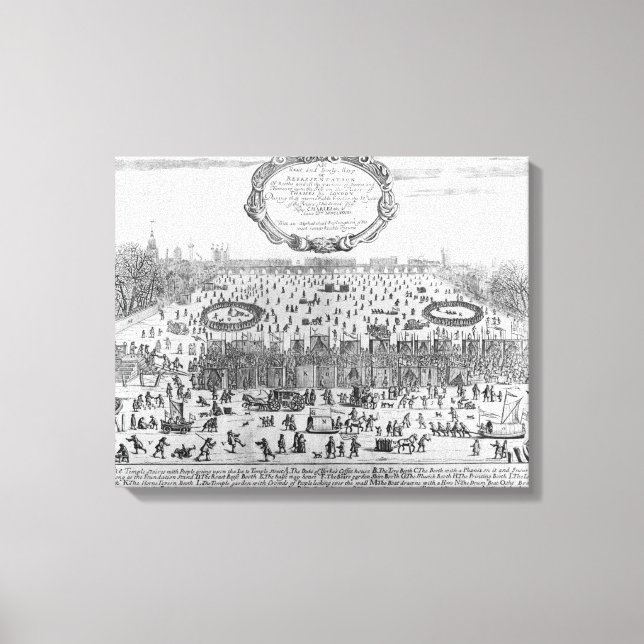 Impressão Em Tela A Feira da Gelada do inverno do Tâmisa (Frente)