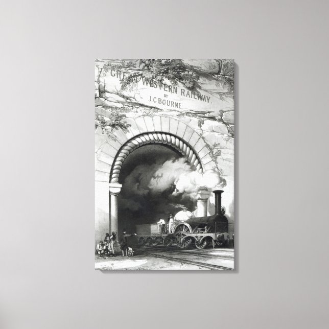 Impressão Em Tela A ferrovia ocidental Excelente, 1846 (Frente)