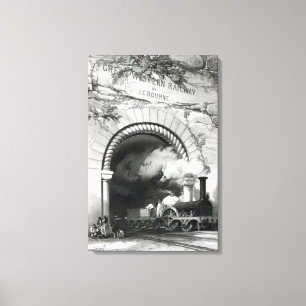 Impressão Em Tela A ferrovia ocidental Excelente, 1846
