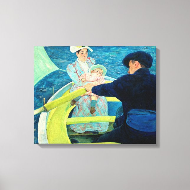 Impressão Em Tela A Festa Barco de Mary Cassatt (Frente)