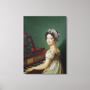 Impressão Em Tela A filha do artista no Clavichord