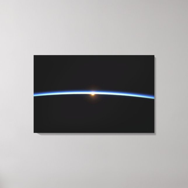 Impressão Em Tela A fina linha da atmosfera da Terra 2 (Frente)