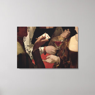 Impressão Em Tela A fraude com o ás de diamantes, detalhe de