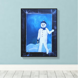 Impressão Em Tela A Fuga do Boneco de Neve Pintura por Alfred Fox