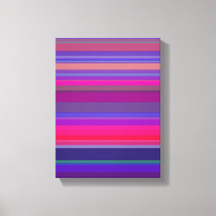 Impressão Em Tela A gradação listra o azul cor-de-rosa roxo