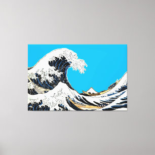 Impressão Em Tela A Grande Onda de Kanagawa Hokusai, arte japonês
