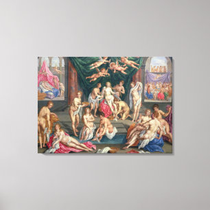 Impressão Em Tela A história do Cupido e da psique (óleo no painel