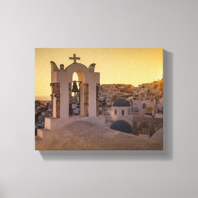 IMPRESSÃO EM TELA A HORA DE OURO DA OIA (Frente)