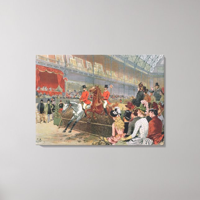 Impressão Em Tela A Horse Race, 1886 (Frente)