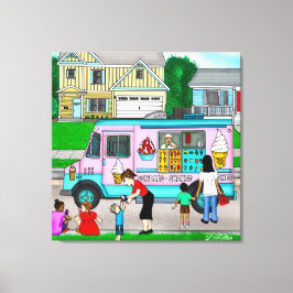 Impressão Em Tela A Hot Summer Day | A Whimsical Illustration