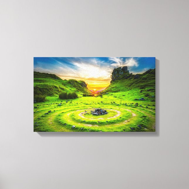 Impressão Em Tela A Ilha Cênica de Skye na Escócia (Frente)