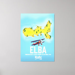 Impressão Em Tela A Ilha de Elba, mar Tyrrhenian, Tuscan, poster de