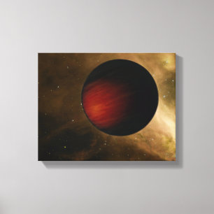 Impressão Em Tela A ilustração de um Jupiter quente chamou HD