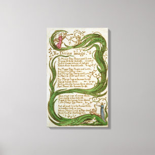 Impressão Em Tela A Imagem Divina, das Canções da Innocência, 1789