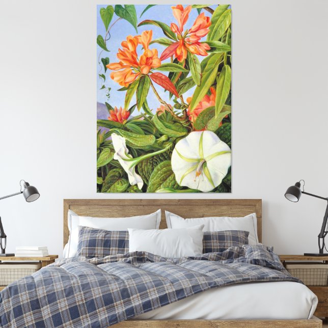 Impressão Em Tela A Javan Rhododendrum e Ipomoea (Insitu(Quarto))