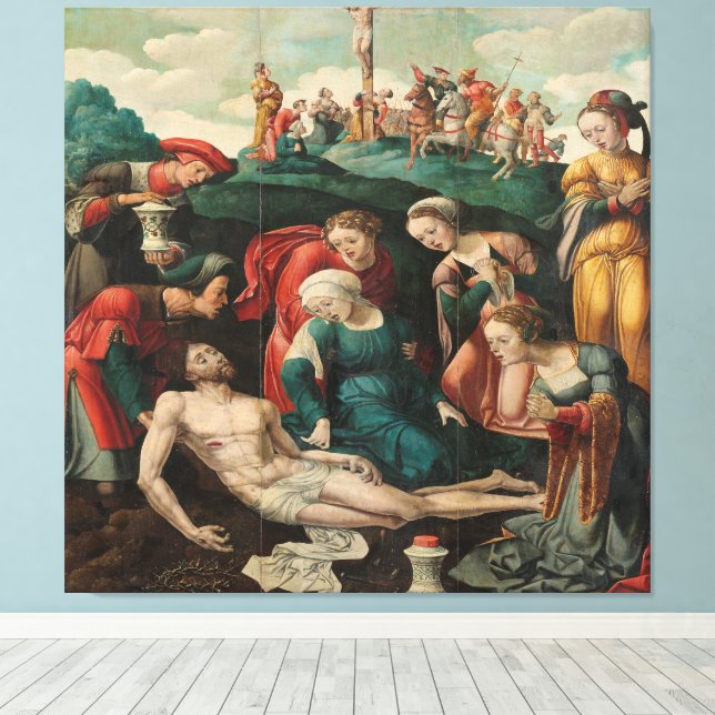 Impressão Em Tela A Lamentação de Cristo  (Insitu(piso de madeira))