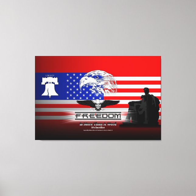 Impressão Em Tela A Liberdade É Mais Do Que Uma Impressão De Tela Do (Frente)