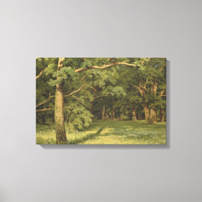 Impressão Em Tela A Limpeza Florestal (Cena de Paisagem Florestal) (Frente)