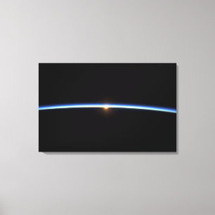 Impressão Em Tela A linha fina da atmosfera de terra 2