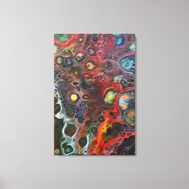 Impressão Em Tela "A Loucura Está No Ar" (Frente)