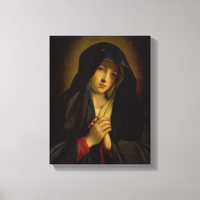 Impressão Em Tela A Madonna na Tristeza (óleo na canvas) (Frente)