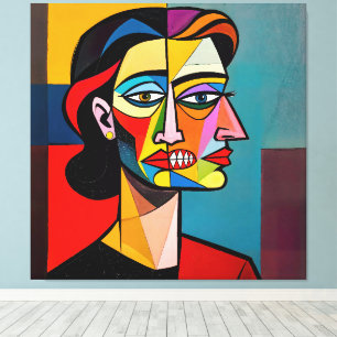 Impressão Em Tela A Máscara e o Monstro - Retrato de um Enganador