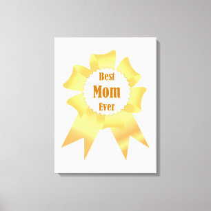 Impressão Em Tela A melhor mãe sempre ganhadora do Ouro, fita prêmio