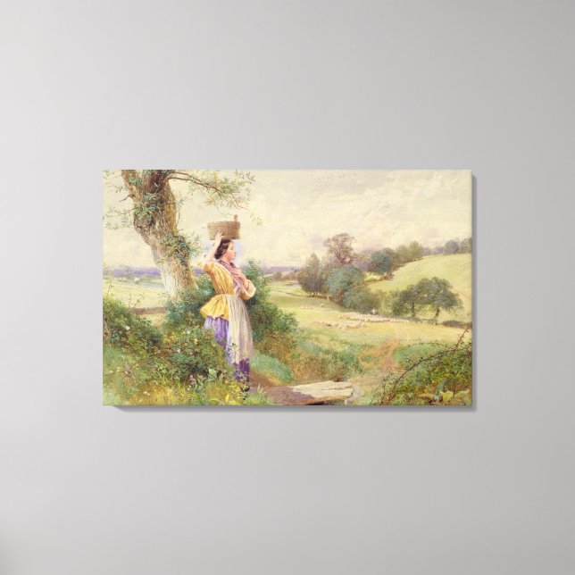 Impressão Em Tela A Milkmaid, 1860 (Frente)