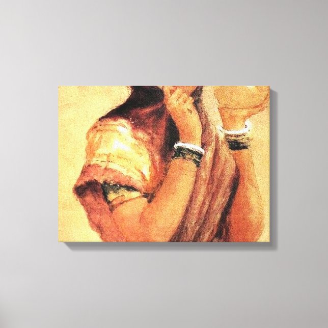 Impressão Em Tela A Milkmaid 1904 Por Raja Ravi Varma (Frente)