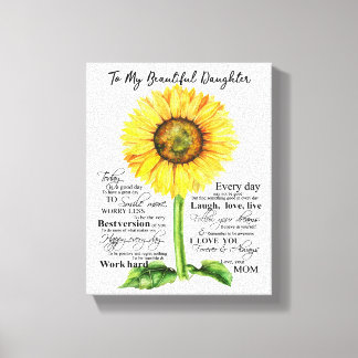 Impressão Em Tela À Minha Bela Filha