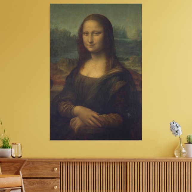 Impressão Em Tela A Mona Lisa (Insitu(Sala de estar))