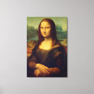 Impressão Em Tela A Mona Lisa por Leonardo da Vinci