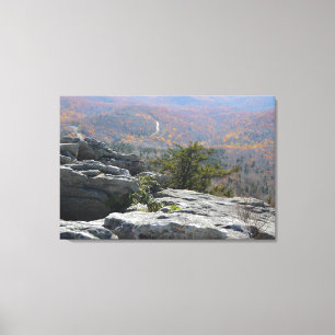 Impressão Em Tela A montanha panorâmico negligencia no outono