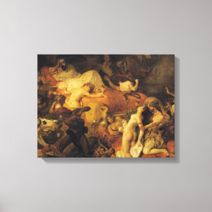 Impressão Em Tela A morte de Sardanapalus
