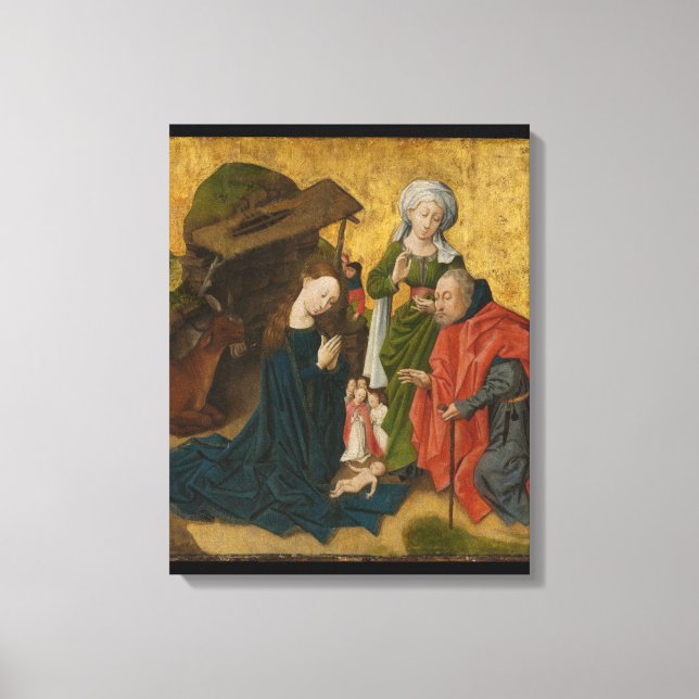 Impressão Em Tela A Natividade, cerca de 1460 (Frente)