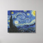 Impressão Em Tela A Noite Estrelada de Van Gogh<br><div class="desc">Sobre a obra The Starry Night Starry Night (Dutch: De sterrennacht) é uma pintura do artista poste-impressionista holandês Vincent van Gogh. Pintado em junho de 1889, mostra a visão fora da janela do seu quarto sanitário no Santo-Rémy-de-Provence (no sul da França) à noite, embora tenha sido pintado da memória durante...</div>