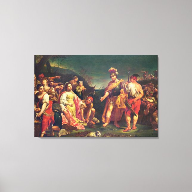 Impressão Em Tela A oferta da Abigail antes de David (Frente)