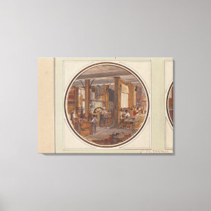 Impressão Em Tela A oficina dos Gobelins, 1840