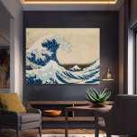 Impressão Em Tela A onda de Excelentes de Kanagawa por Hokusai<br><div class="desc">Este design apresenta "A onda Excelente de Kanagawa" pelo artista japonês Hokusai.</div>