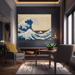 Impressão Em Tela A onda de Excelentes de Kanagawa por Hokusai<br><div class="desc">Este design apresenta "A onda Excelente de Kanagawa" pelo artista japonês Hokusai.</div>