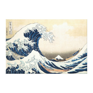 Impressão Em Tela A onda do Excelente de Kanagawa