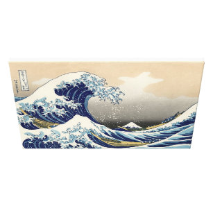 Impressão Em Tela A onda do Excelente de Kanagawa.Katsushika Hokusai
