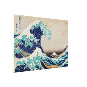 Impressão Em Tela A onda do Excelente de Kanagawa Katsushika Hokusai
