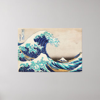 Impressão Em Tela A onda do Excelente de Kanagawa Katsushika Hokusai